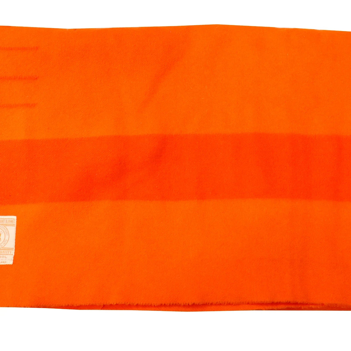 Vintage Hundsons Bay Wool Tango Orange 3.5 Point Blanket Hudson 