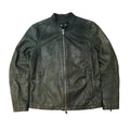 Vintage Jonh Varvatos Leather Black Jacket Size M John Varvatos 