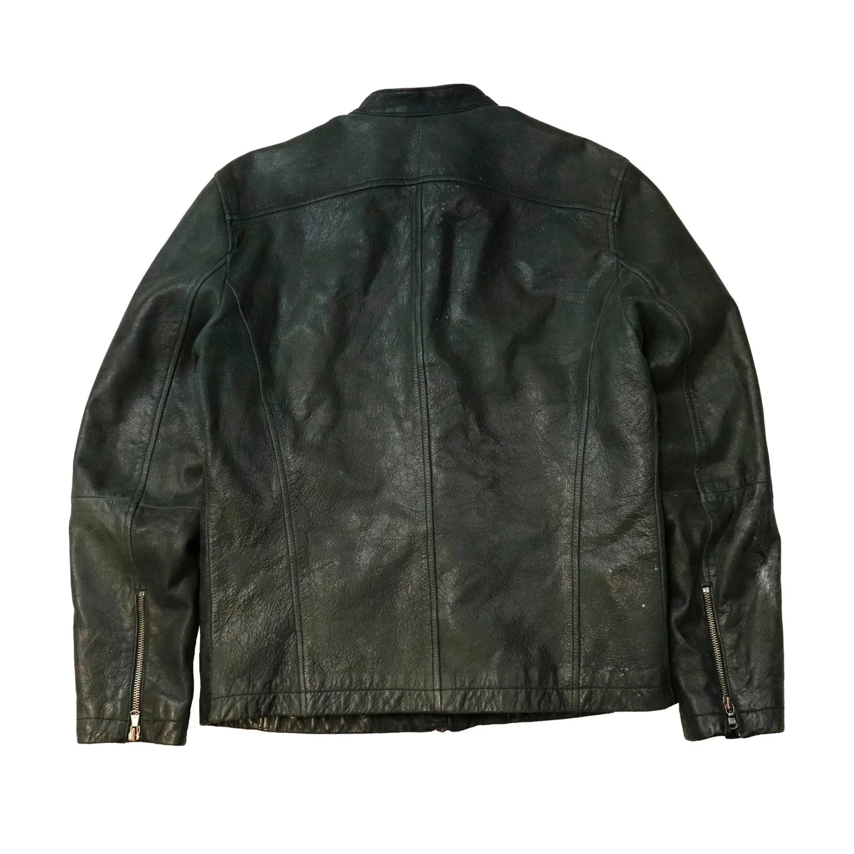 Vintage Jonh Varvatos Leather Black Jacket Size M John Varvatos 