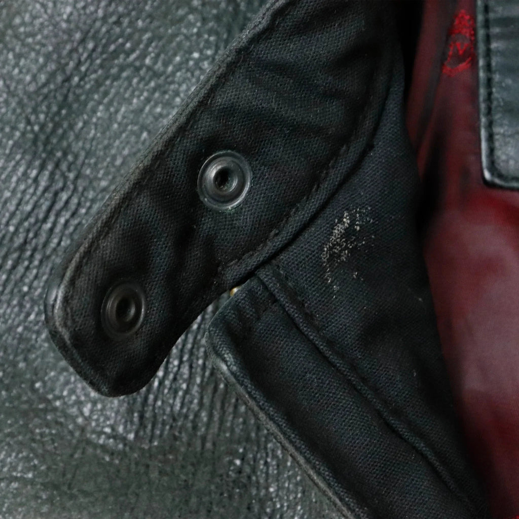 Vintage Jonh Varvatos Leather Black Jacket Size M John Varvatos 