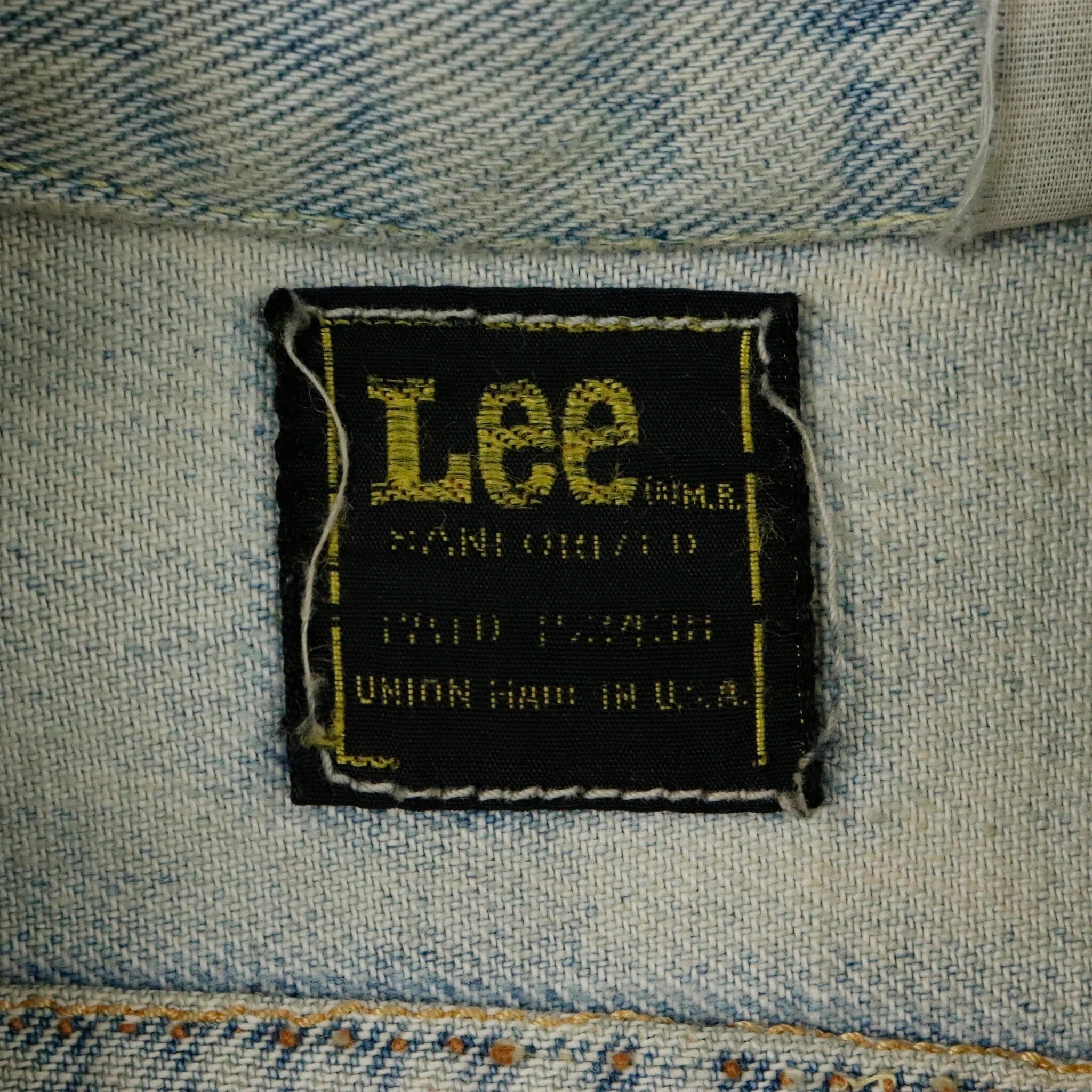 Vintage Lee Denim Custom Ferrari Embroidered Folk Art 70s 80s Acid Wash Lee 