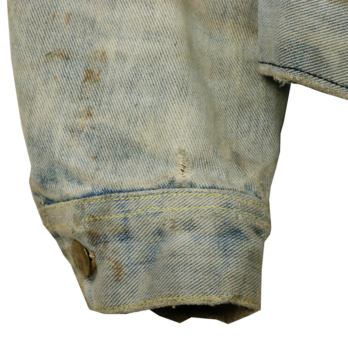 Vintage Lee Denim Custom Ferrari Embroidered Folk Art 70s 80s Acid Wash Lee 