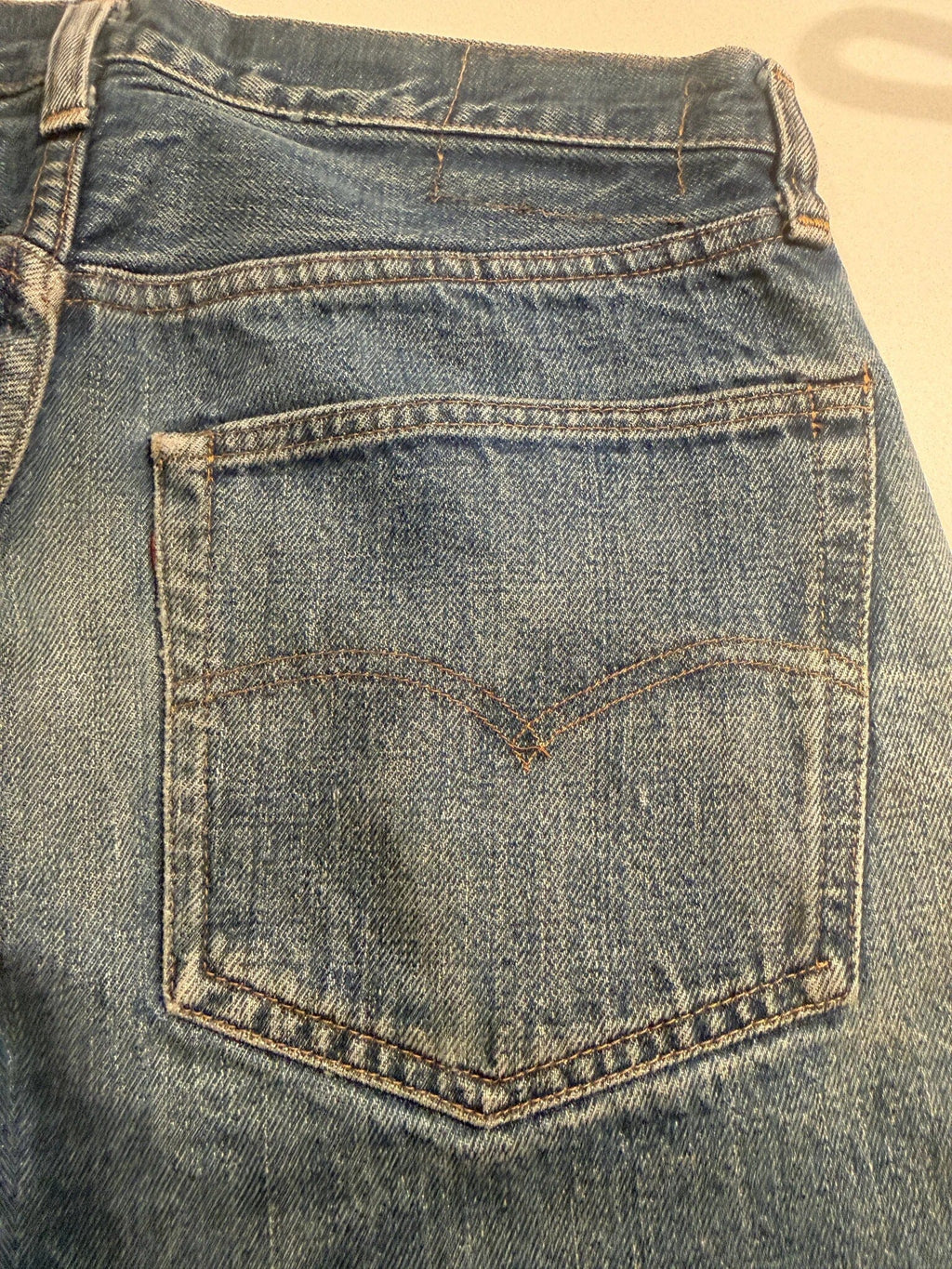Vintage Levi's Single Stitch Red Line Faded Wash Denim Jeans Size 34 70s Levi's 
