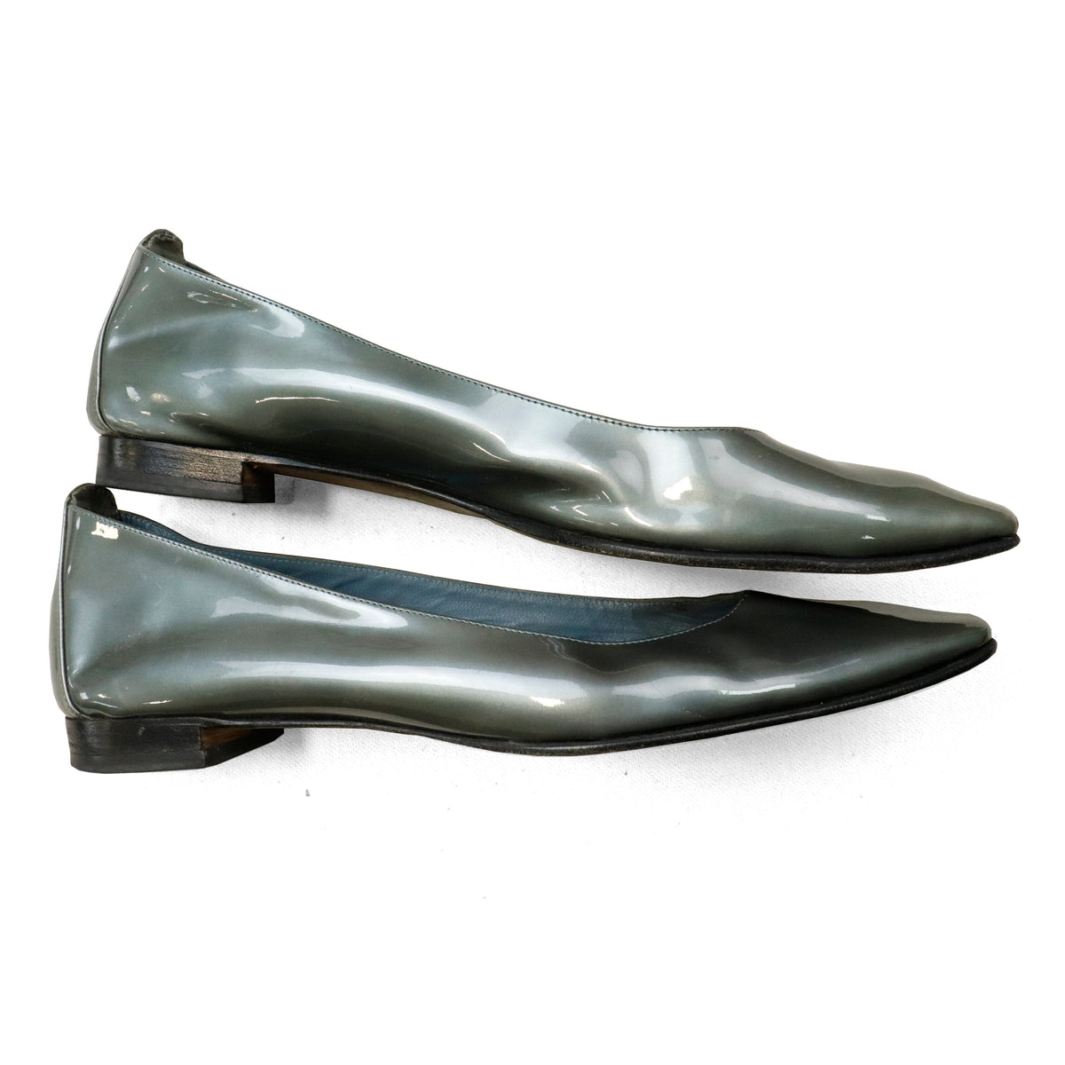Vintage Manolo Blahnik Glossy Pointed Toe Flats Size N/A Manolo Blahnik 