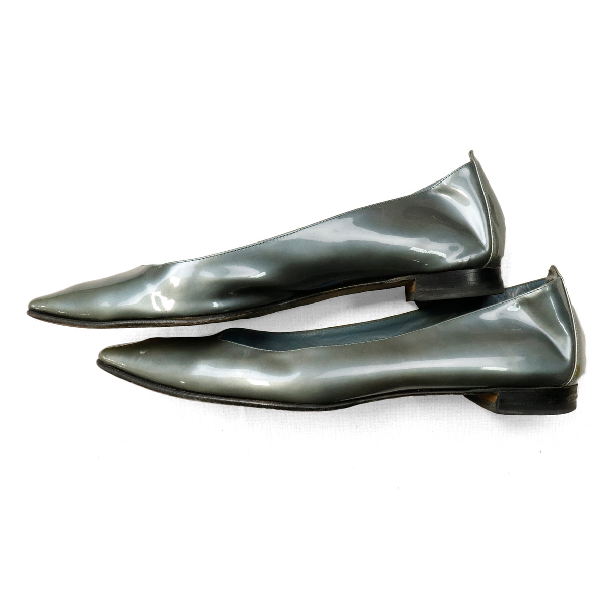 Vintage Manolo Blahnik Glossy Pointed Toe Flats Size N/A Manolo Blahnik 