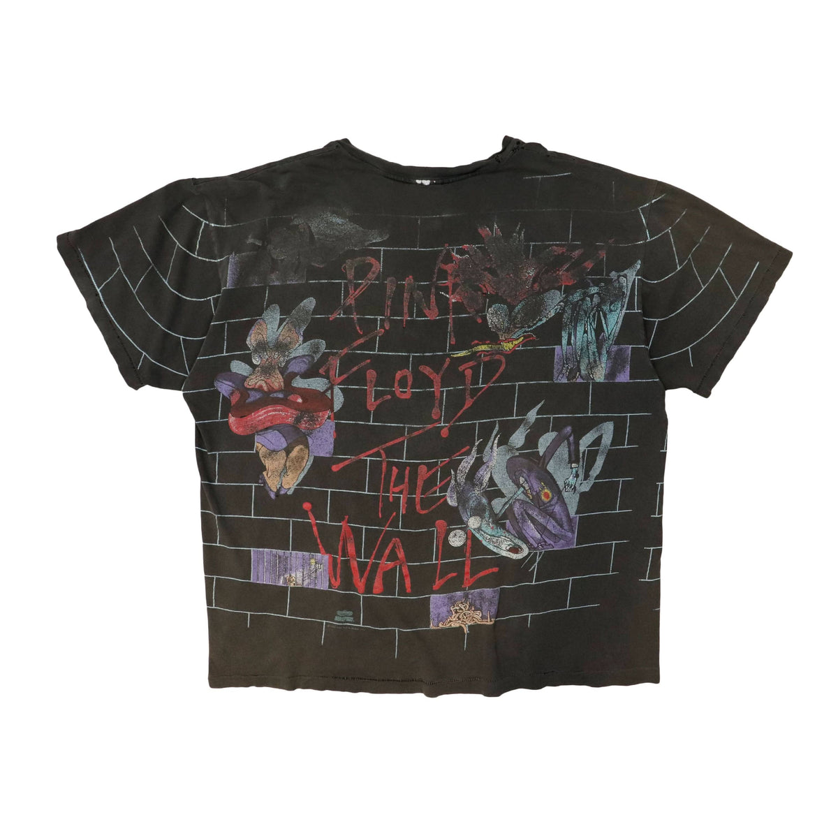 Vintage Pink Floyd The Wall Distressed Graphic T-Shirt Size N/A FAIF.CA 