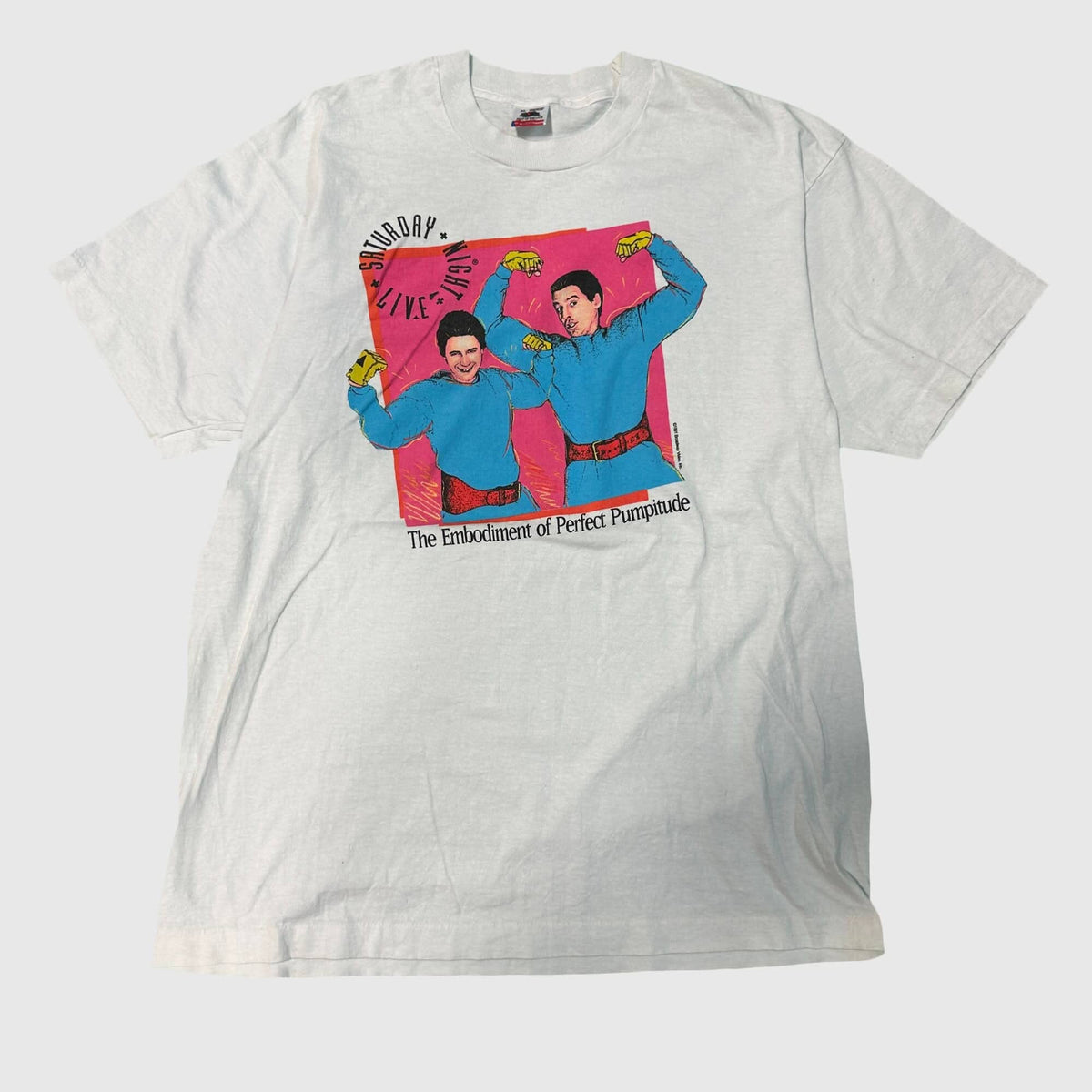 Vintage Saturday Night Live Pumpitude Graphic T-shirt Size Large Hans Fronz FAIF.CA 