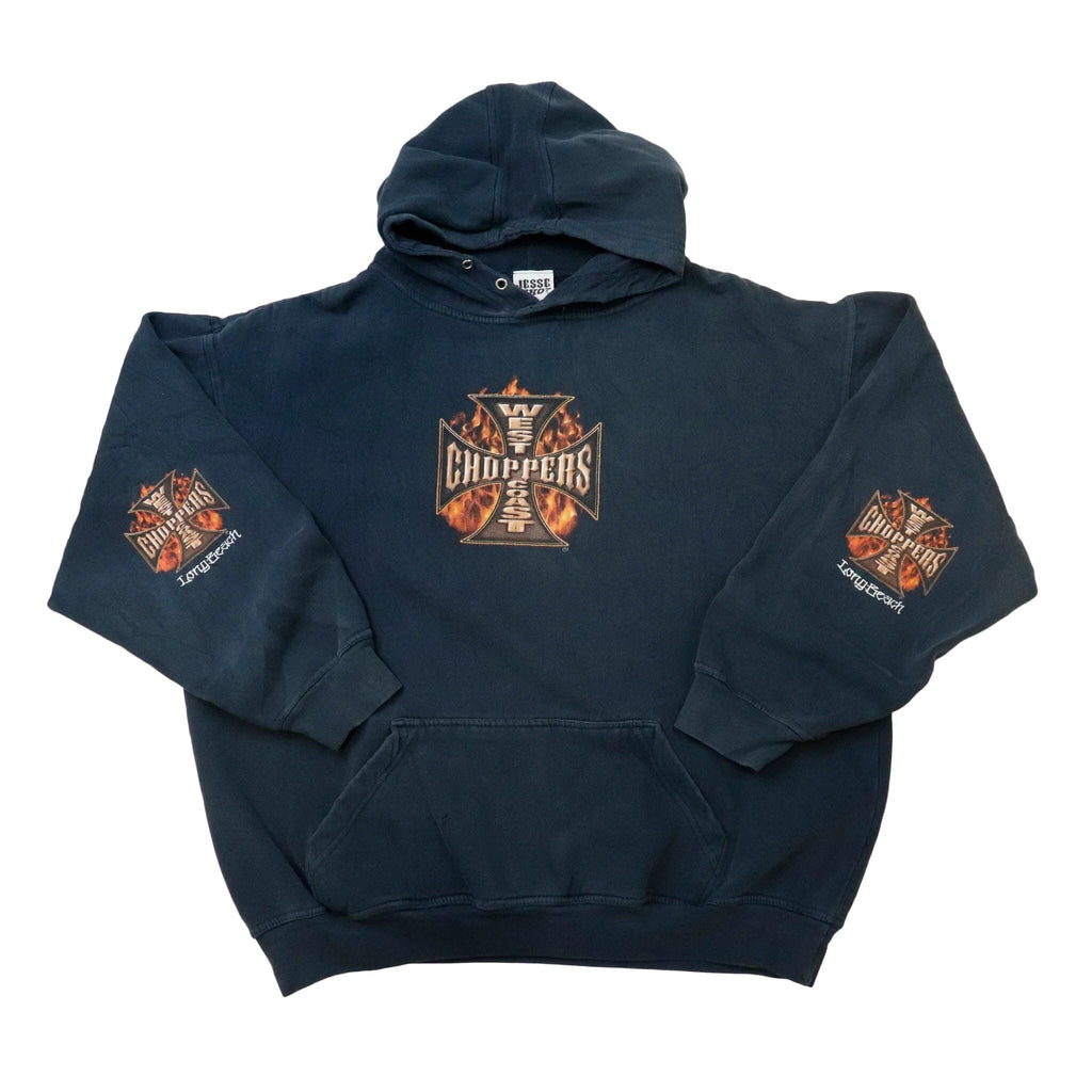 Vintage West Coast Choppers Hoodie Sweatshirt Jesse James J// 