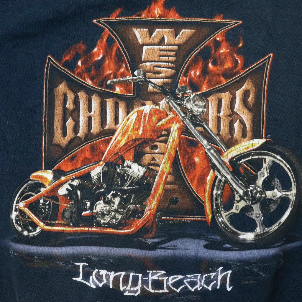 Vintage West Coast Choppers Hoodie Sweatshirt Jesse James J// 