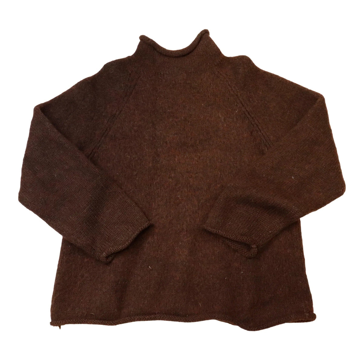 VTG J.Crew Roll Neck Sweater Men's Sz xl maroon Wool Oarsman Minimalist Crew 