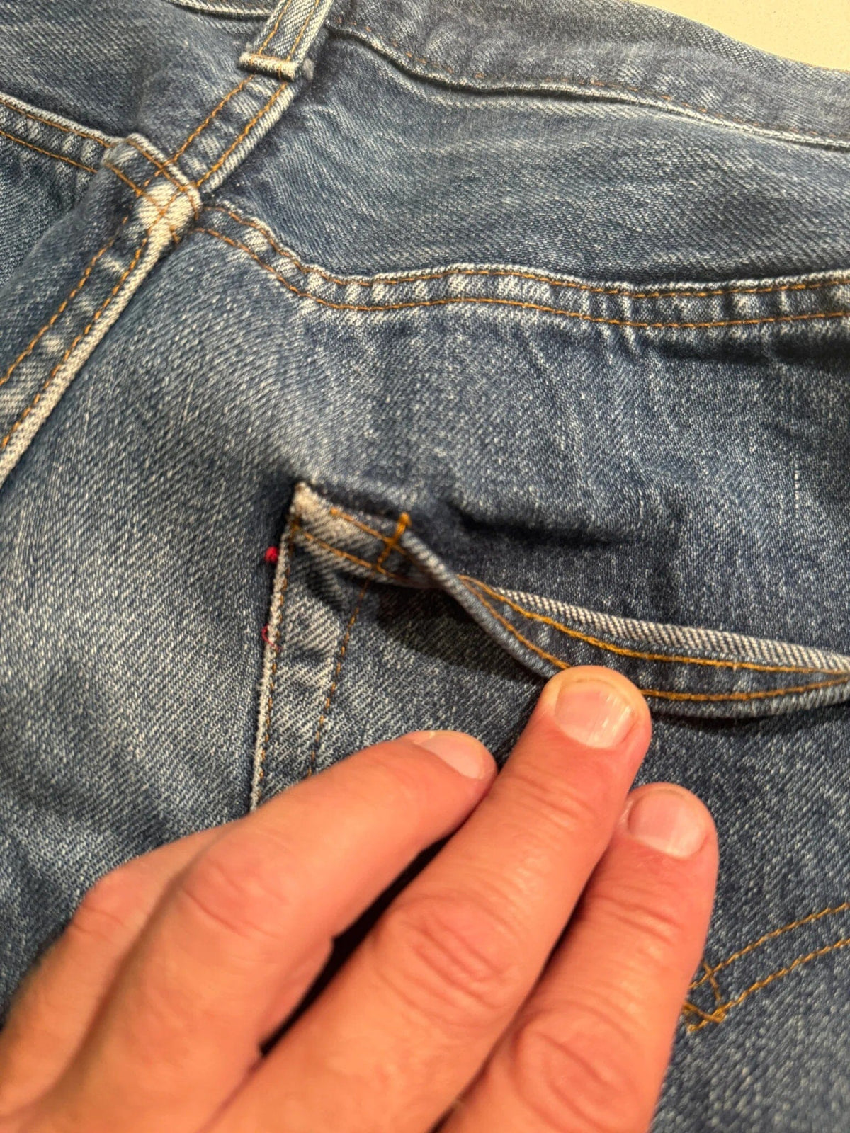 VTG RARE 80's Levi’s 501 Denim Jeans Redline selvedge Dark CO 