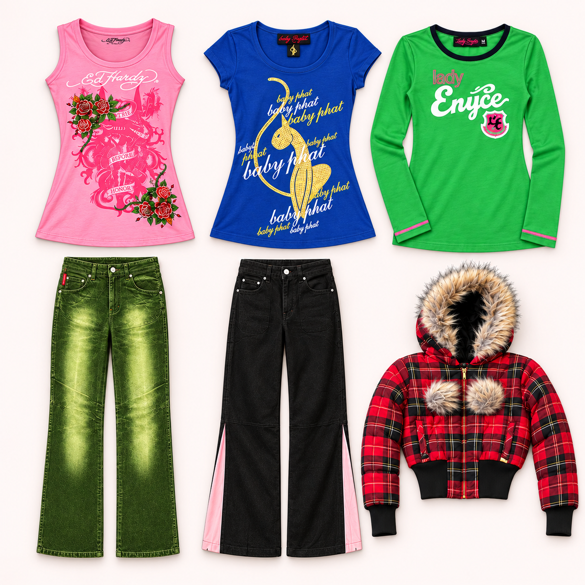Deadstock Y2K womens fully blind mystery box, tops and bottoms, never worn