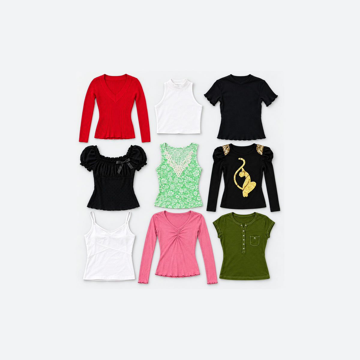 Deadstock Y2K womens tops mystery box, never worn with original tags