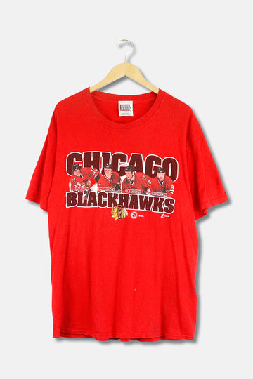 Vintage NHL Chicago Blackhawks Player T Shirt Sz L
