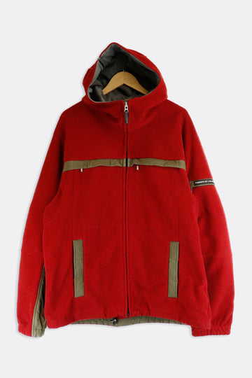 Vintage Tommy Hilfiger Fleece Zip Up Hooded Jacket